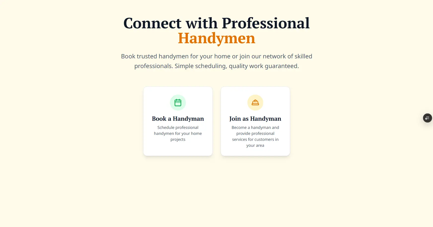 Handymen - Smart Service Booking